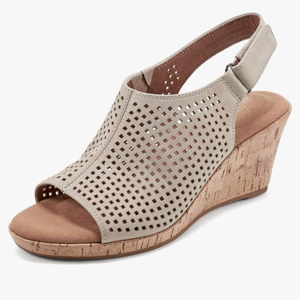 Rockport Briah Perf Sling Wedge Sandals